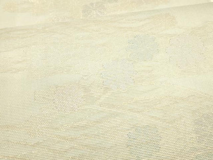 平和屋着物＊夏物 六通柄袋帯 流水花文ん 金銀糸 正絹 逸品 DAAW4212cm