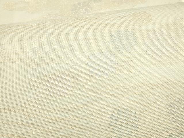 平和屋着物＊夏物 六通柄袋帯 流水花文ん 金銀糸 正絹 逸品 DAAW4212cm