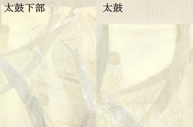 平和屋着物＊夏物 六通柄 京袋帯 露芝文 銀糸 正絹 逸品 DAAW4222cm
