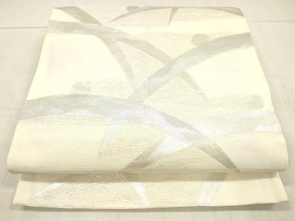 平和屋着物＊夏物 六通柄 京袋帯 露芝文 銀糸 正絹 逸品 DAAW4222cm