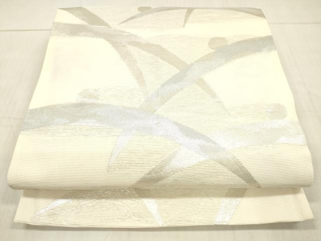 平和屋着物＊夏物 六通柄 京袋帯 露芝文 銀糸 正絹 逸品 DAAW4222cm