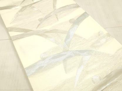 平和屋着物＊夏物 六通柄 京袋帯 露芝文 銀糸 正絹 逸品 DAAW4222cm