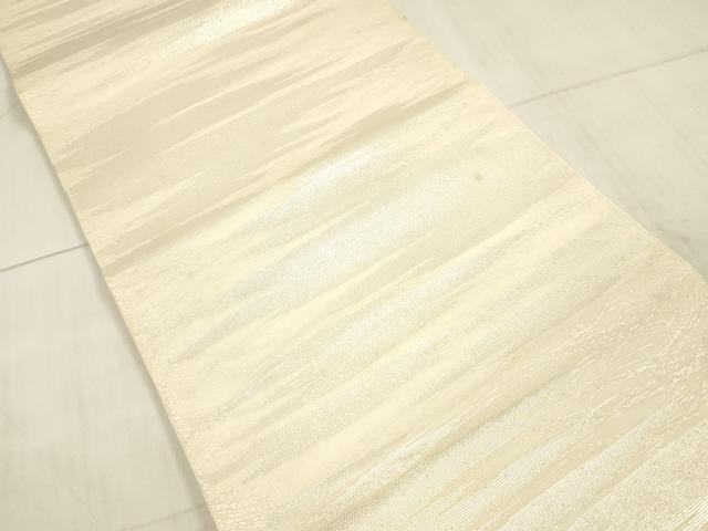 平和屋着物＊夏物 全通柄袋帯 抽象文様 銀糸 正絹 逸品 DAAW4227cm