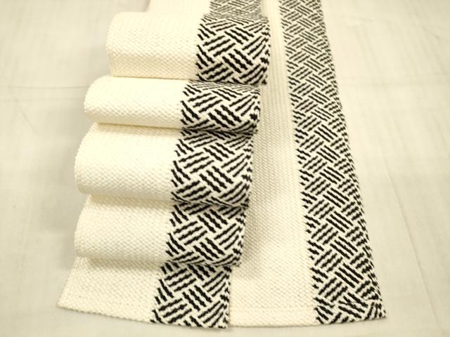 平和屋着物＊夏物 男性 角帯 組織 抽象間道 正絹 逸品 DAAW4228cm
