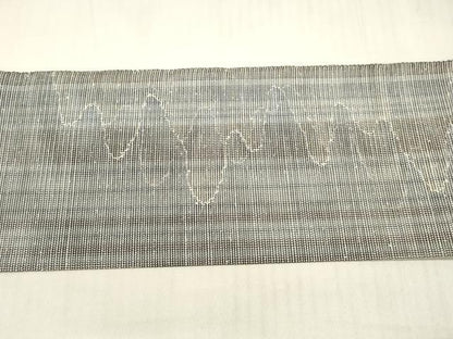 平和屋着物＊夏物 八寸名古屋帯 抽象間道 正絹 逸品 DAAW4230cm