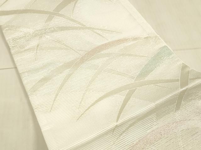 平和屋着物＊夏物 六通柄 京袋帯 露芝文 銀糸 DAAW4237cm
