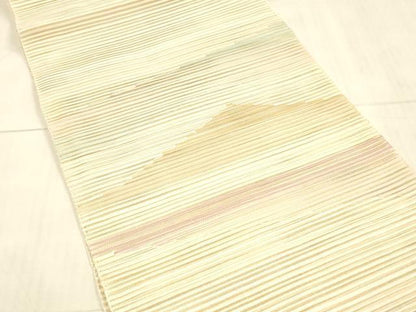 平和屋着物＊夏物 絽綴れ 八寸名古屋帯 抽象文様 正絹 逸品 DAAW4240cm