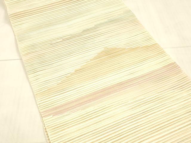 平和屋着物＊夏物 絽綴れ 八寸名古屋帯 抽象文様 正絹 逸品 DAAW4240cm