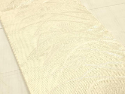 平和屋着物＊夏物 六通柄袋帯 草葉文 銀糸 正絹 逸品 DAAW4249cm