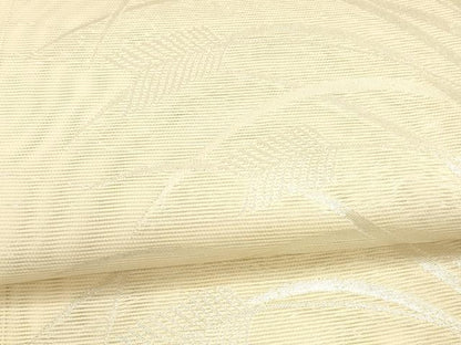 平和屋着物＊夏物 六通柄袋帯 草葉文 銀糸 正絹 逸品 DAAW4249cm