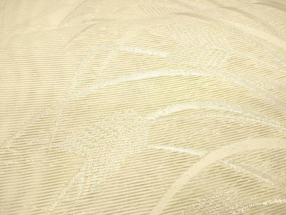 平和屋着物＊夏物 六通柄袋帯 草葉文 銀糸 正絹 逸品 DAAW4249cm
