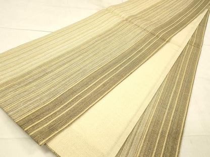 平和屋着物▽太鼓柄袋帯 スリーシーズン 春夏秋 間道 金通し時 正絹 逸品 DAAW4336cm