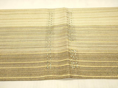 平和屋着物▽太鼓柄袋帯 スリーシーズン 春夏秋 間道 金通し時 正絹 逸品 DAAW4336cm