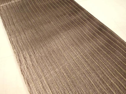 平和屋着物▽全通柄袋帯 スリーシーズン 春夏秋 間道 金糸 正絹 逸品 DAAW4340cm