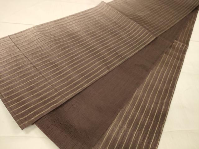 平和屋着物▽全通柄袋帯 スリーシーズン 春夏秋 間道 金糸 正絹 逸品 DAAW4340cm