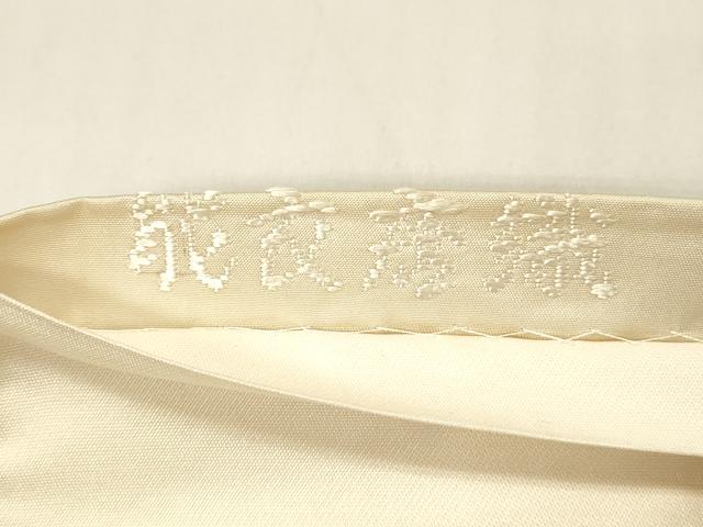 平和屋着物●六通柄袋帯 能衣唐織 雪輪秋草尽文 金糸 正絹 逸品 DAAW4355cm