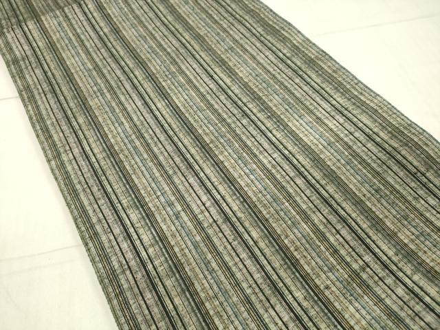 平和屋着物●両面　全通柄袋帯　紬地　切嵌　花間道　正絹　逸品　DAAW4358cm