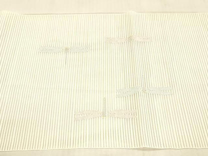 平和屋着物＊夏物 絽綴れ 八寸名古屋帯 蜻蛉 銀糸 正絹 逸品 DAAW4486cm
