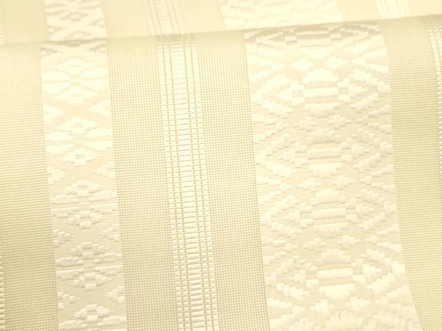 平和屋着物＊夏物 本場筑前博多織 八寸名古屋帯 紗献上 生成り色 正絹 逸品 DAAW4491cm