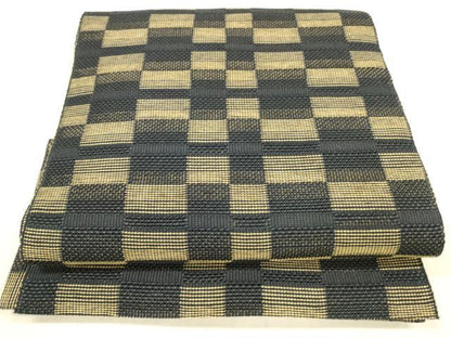 平和屋着物＊夏物 八寸名古屋帯 抽象文様 正絹 逸品 DAAW4494cm