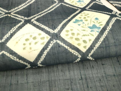 平和屋着物＊夏物 九寸名古屋帯 草花文 正絹 逸品 DAAW4495cm
