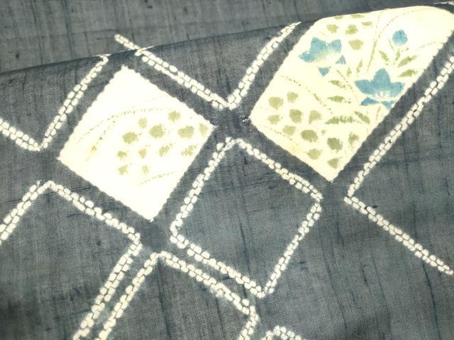 平和屋着物＊夏物 九寸名古屋帯 草花文 正絹 逸品 DAAW4495cm