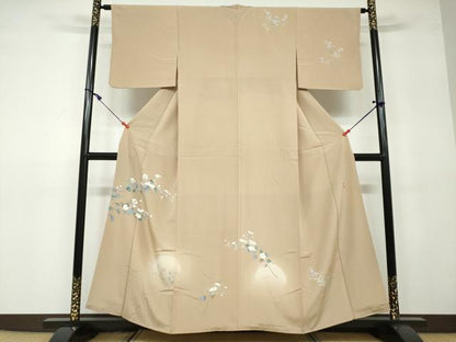 平和屋着物●訪問着 友禅 作家物 枝花文 暈し染め 正絹 逸品 DAAW5001ud