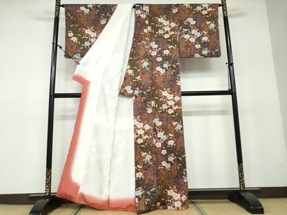 平和屋着物●上質な小紋 辻が花 正絹 逸品 DAAW5014ud