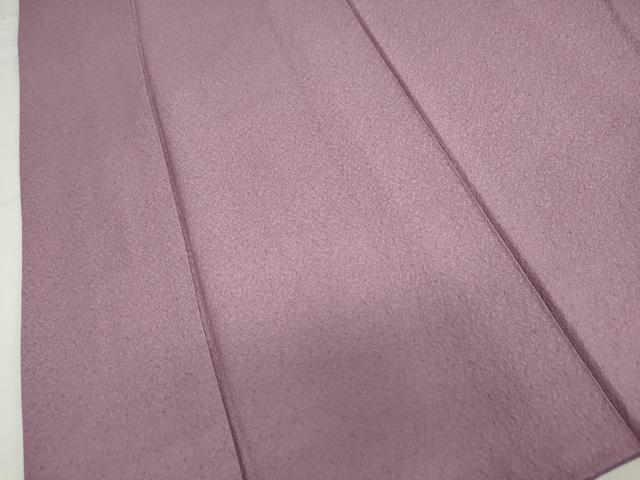 平和屋着物●上質な色無地 霞地紋 古代紫色 正絹 逸品 DAAW5039ud