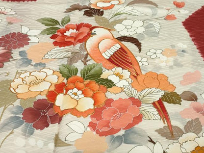 平和屋着物●豪華振袖 駒刺繍 絞り 鳳凰草花文 金彩 近鉄扱い 正絹 逸品 DAAW5043ud
