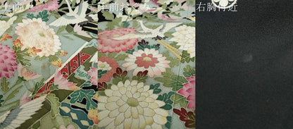 平和屋着物●本加賀友禅作家　坂木末代　黒留袖　地紙重ね草花文　正絹　逸品　未使用　DAAW5048ud