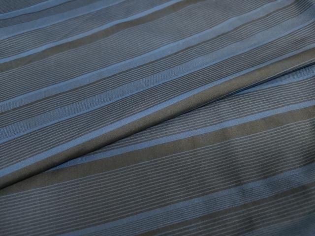 平和屋着物●本場縞大島紬 横段文 正絹 逸品 DAAW5078ud