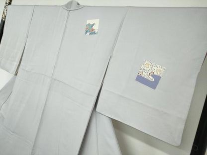 平和屋着物●訪問着 色紙重ね草花文 金彩 正絹 逸品 DAAW5089ud
