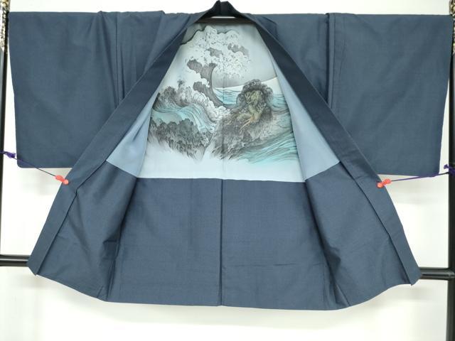 平和屋着物●男性 本場大島紬 アンサンブル 80亀甲 総詰め 正絹 逸品 DAAW5099ud