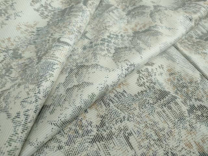 平和屋着物●上質な紬　風景樹林文　正絹　逸品　DAAW5116ud