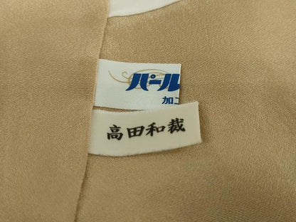平和屋着物●訪問着 型染め 風景文 銀彩 正絹 逸品 DAAW5122ud
