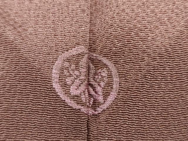 平和屋着物●訪問着 刺繍 草花文 暈し染め 金彩 鬼しぼ縮緬 正絹 逸品 DAAW5124ud