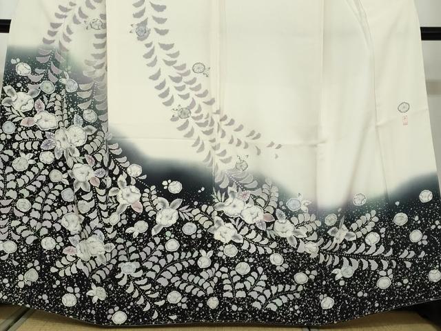 平和屋着物●訪問着　作家物　辻が花　暈し染め　正絹　逸品　未使用　DAAW5183ud