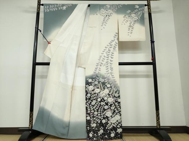 平和屋着物●訪問着　作家物　辻が花　暈し染め　正絹　逸品　未使用　DAAW5183ud