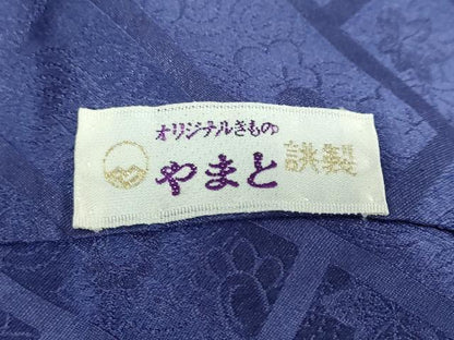 平和屋着物●豪華振袖　型染め　源氏車枝垂れ花文　やまと誂製　正絹　逸品　DAAW5213ud