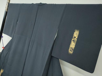 平和屋着物●訪問着 竹屋町刺繍 短冊草花文 金彩 高島屋金ラベル 正絹 逸品 DAAW5226ud