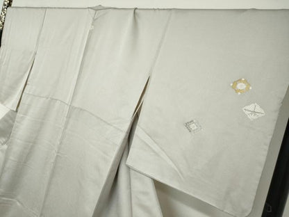 平和屋着物●山口美術織物　皇室　伊勢神宮御用　西陣織　訪問着　唐織　花菱兎文　金銀糸　ロング丈　正絹　逸品　DAAW5256ud