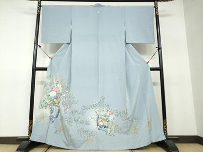 平和屋着物●豪華色留袖　飾花文　暈し染め　ますいわ屋扱い　正絹　逸品　DAAW5263ud