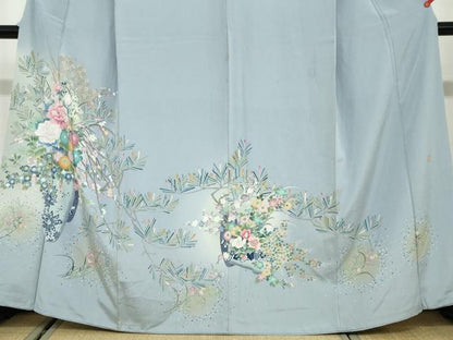 平和屋着物●豪華色留袖　飾花文　暈し染め　ますいわ屋扱い　正絹　逸品　DAAW5263ud