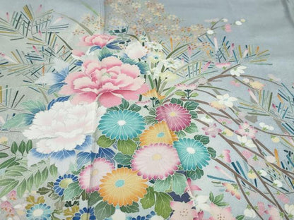 平和屋着物●豪華色留袖　飾花文　暈し染め　ますいわ屋扱い　正絹　逸品　DAAW5263ud