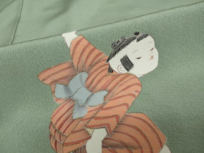 平和屋着物●豪華色留袖 作家物 童子遊び 金彩 正絹 逸品 DAAW526ud