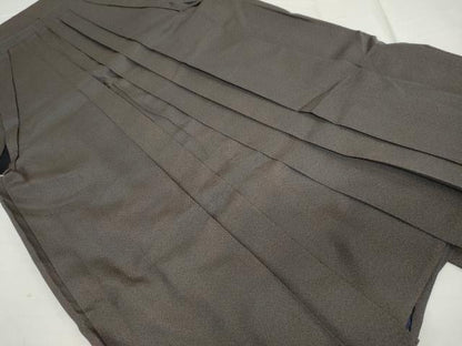 平和屋着物●男性　馬乗り袴　霞文　正絹　逸品　DAAW5290ud