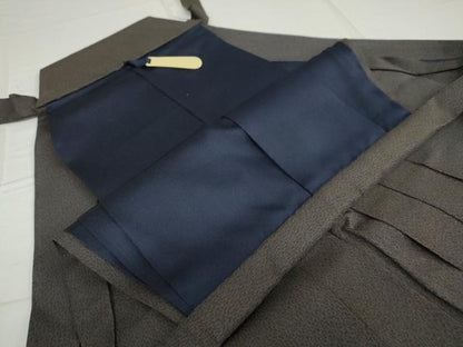 平和屋着物●男性　馬乗り袴　霞文　正絹　逸品　DAAW5290ud