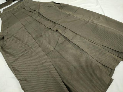平和屋着物●男性　馬乗り袴　縞　正絹　逸品　DAAW5292ud