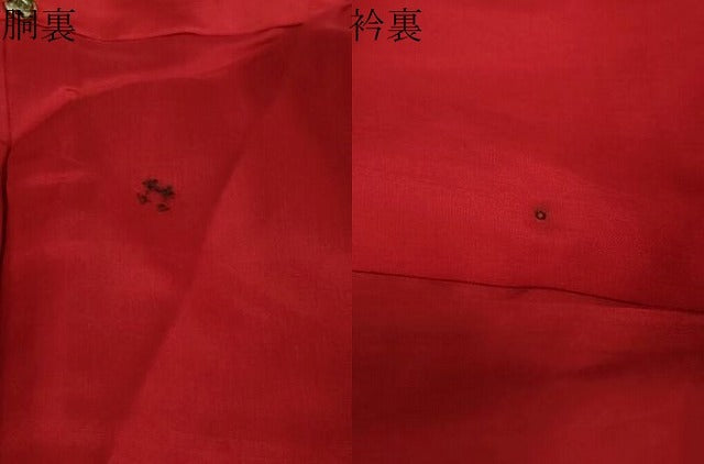 平和屋着物●本場大島紬　雲霞草花文　正絹　逸品　未使用　DAAW5301ud